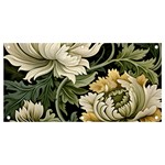 Flower Blossom Bloom Botanical Spring Nature Floral Pattern Leaves Banner and Sign 4  x 2 