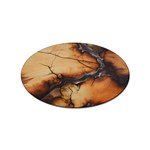 Texture Woodgrain Pattern Nature Wood Pattern Sticker Oval (10 pack)