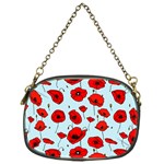 Poppies Flowers Red Seamless Pattern Chain Purse (One Side)