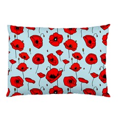 Poppies Flowers Red Seamless Pattern Pillow Case (Two Sides) from ArtsNow.com Front