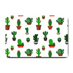 Cactus Plants Background Pattern Seamless Small Doormat