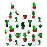 Cactus Plants Background Pattern Seamless Full Print Recycle Bag (XL)