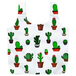 Cactus Plants Background Pattern Seamless Full Print Recycle Bag (XXXL)