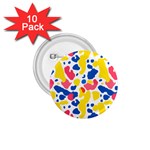 Colored Blots Painting Abstract Art Expression Creation Color Palette Paints Smears Experiments Mode 1.75  Buttons (10 pack)