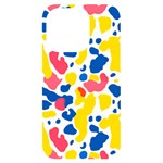 Colored Blots Painting Abstract Art Expression Creation Color Palette Paints Smears Experiments Mode iPhone 14 Pro Black UV Print Case