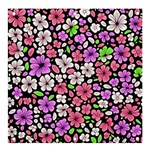 Flowers Floral Pattern Digital Texture Beautiful Banner and Sign 4  x 4 