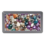 Seamless Texture Gems Diamonds Rubies Decorations Crystals Seamless Beautiful Shiny Sparkle Repetiti Memory Card Reader (Mini)