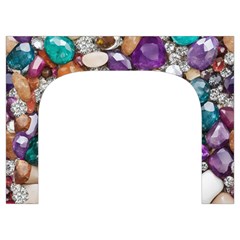 Seamless Texture Gems Diamonds Rubies Decorations Crystals Seamless Beautiful Shiny Sparkle Repetiti Toiletries Pouch from ArtsNow.com Front