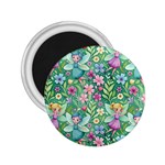 Fairies Fantasy Background Wallpaper Design Flowers Nature Colorful 2.25  Magnets