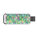 Fairies Fantasy Background Wallpaper Design Flowers Nature Colorful Portable USB Flash (One Side)