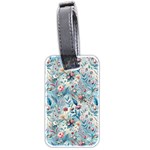 Floral Background Wallpaper Flowers Bouquet Leaves Herbarium Seamless Flora Bloom Luggage Tag (two sides)