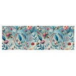 Floral Background Wallpaper Flowers Bouquet Leaves Herbarium Seamless Flora Bloom Banner and Sign 6  x 2 