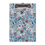 Floral Background Wallpaper Flowers Bouquet Leaves Herbarium Seamless Flora Bloom A5 Acrylic Clipboard
