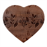 Seasons Foliage Branches Berries Seamless Background Texture Nature Heart Wood Jewelry Box