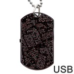 FusionVibrance Abstract Design Dog Tag USB Flash (Two Sides)