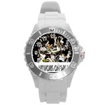 Yb 2vvvvv Zazzle - Digital Postcard - Front Round Plastic Sport Watch (L)