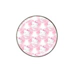 Hello Kitty Pattern, Hello Kitty, Child, White, Cat, Pink, Animal Hat Clip Ball Marker (4 pack)