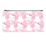 Hello Kitty Pattern, Hello Kitty, Child, White, Cat, Pink, Animal Pencil Case