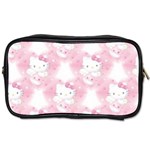 Hello Kitty Pattern, Hello Kitty, Child, White, Cat, Pink, Animal Toiletries Bag (Two Sides)