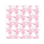 Hello Kitty Pattern, Hello Kitty, Child, White, Cat, Pink, Animal Square Satin Scarf (30  x 30 )
