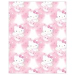 Hello Kitty Pattern, Hello Kitty, Child, White, Cat, Pink, Animal Drawstring Bag (Small)