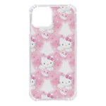 Hello Kitty Pattern, Hello Kitty, Child, White, Cat, Pink, Animal iPhone 14 TPU UV Print Case