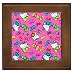 Hello Kitty, Cute, Pattern Framed Tile