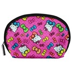 Hello Kitty, Cute, Pattern Accessory Pouch (Large)