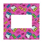 Hello Kitty, Cute, Pattern White Box Photo Frame 4  x 6 