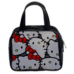 Hello Kitty, Pattern, Red Classic Handbag (Two Sides)