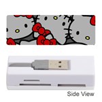 Hello Kitty, Pattern, Red Memory Card Reader (Stick)