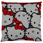 Hello Kitty, Pattern, Red Large Cushion Case (One Side)