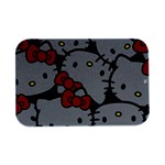 Hello Kitty, Pattern, Red Open Lid Metal Box (Silver)  