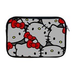 Hello Kitty, Pattern, Red Apple MacBook Pro 17  Zipper Case
