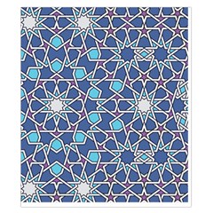 Islamic Ornament Texture, Texture With Stars, Blue Ornament Texture Duvet Cover Double Side (California King Size) from ArtsNow.com Back