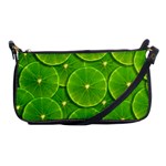 Lime Textures Macro, Tropical Fruits, Citrus Fruits, Green Lemon Texture Shoulder Clutch Bag