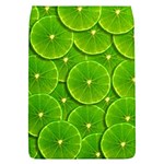 Lime Textures Macro, Tropical Fruits, Citrus Fruits, Green Lemon Texture Removable Flap Cover (L)