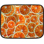 Oranges Patterns Tropical Fruits, Citrus Fruits Fleece Blanket (Mini)