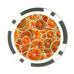 Oranges Patterns Tropical Fruits, Citrus Fruits Poker Chip Card Guard (10 pack)