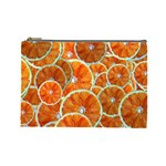 Oranges Patterns Tropical Fruits, Citrus Fruits Cosmetic Bag (Large)