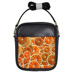 Oranges Patterns Tropical Fruits, Citrus Fruits Girls Sling Bag