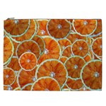 Oranges Patterns Tropical Fruits, Citrus Fruits Cosmetic Bag (XXL)