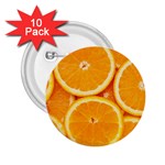 Oranges Textures, Close-up, Tropical Fruits, Citrus Fruits, Fruits 2.25  Buttons (10 pack) 