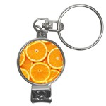 Oranges Textures, Close-up, Tropical Fruits, Citrus Fruits, Fruits Nail Clippers Key Chain