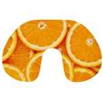Oranges Textures, Close-up, Tropical Fruits, Citrus Fruits, Fruits Travel Neck Pillow