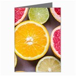 Oranges, Grapefruits, Lemons, Limes, Fruits Greeting Cards (Pkg of 8)