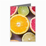 Oranges, Grapefruits, Lemons, Limes, Fruits Mini Greeting Card
