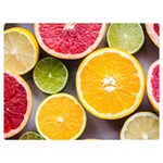 Oranges, Grapefruits, Lemons, Limes, Fruits Premium Plush Fleece Blanket (Extra Small)