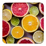 Oranges, Grapefruits, Lemons, Limes, Fruits Square Glass Fridge Magnet (4 pack)