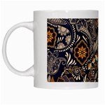 Paisley Texture, Floral Ornament Texture White Mug